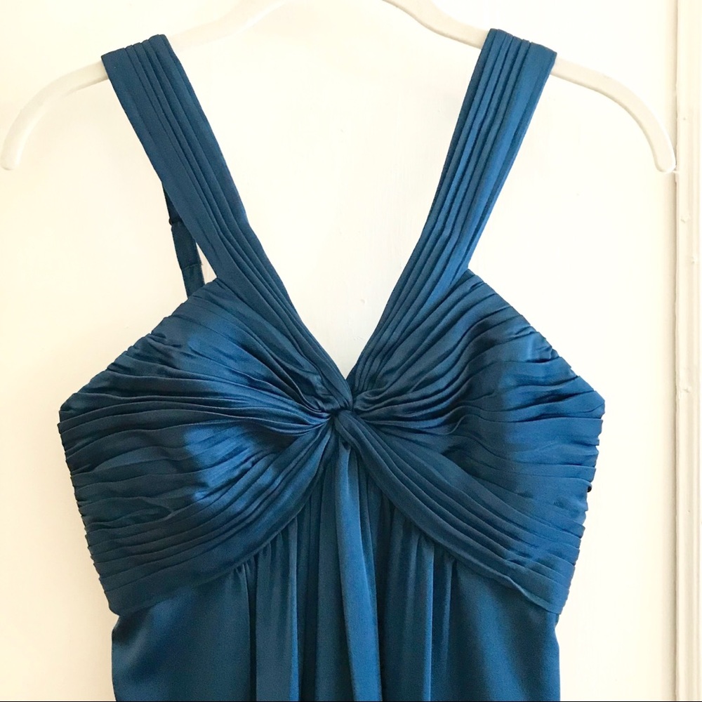 BCBG Blue Satin Dress